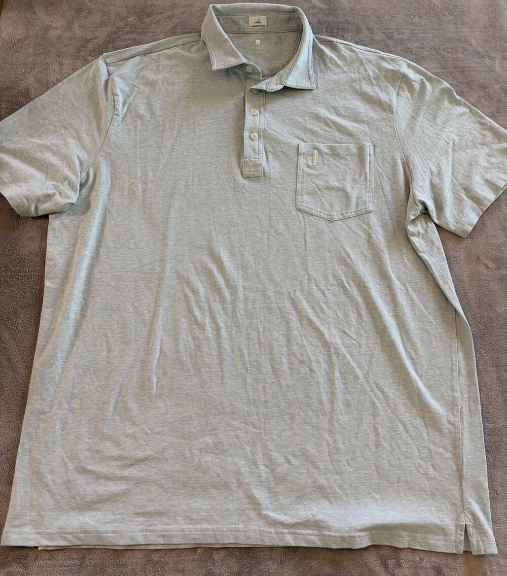 Johnnie-O Hangin' Out Polo Shirt Men's XXL Blue Short Sleeve